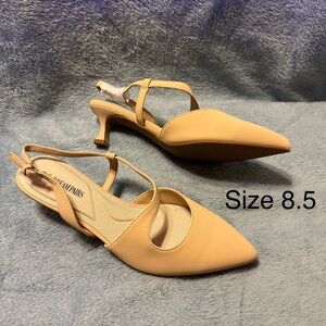 Dream Pairs Strappy Tan Heels